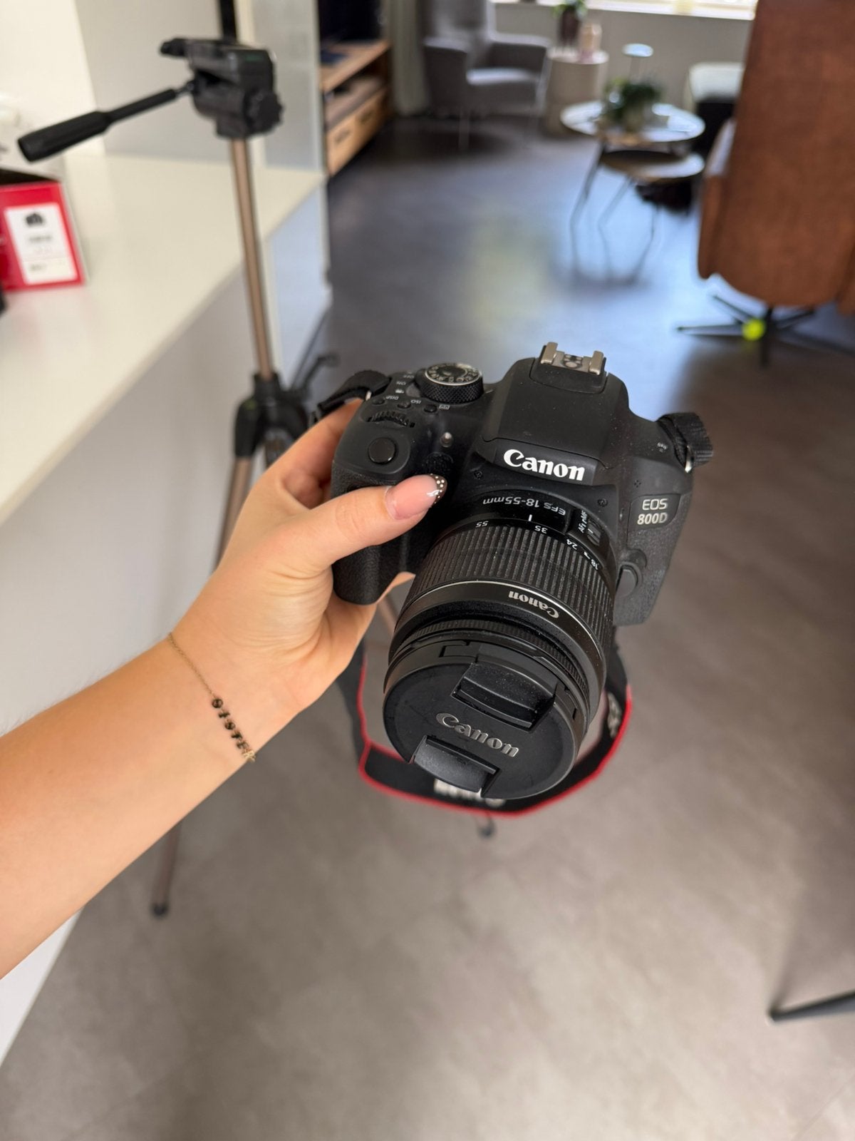Canon EOS800D spiegelreflexcamera - incl. lens & statief, Ophalen, Zo goed als nieuw, Overige typen