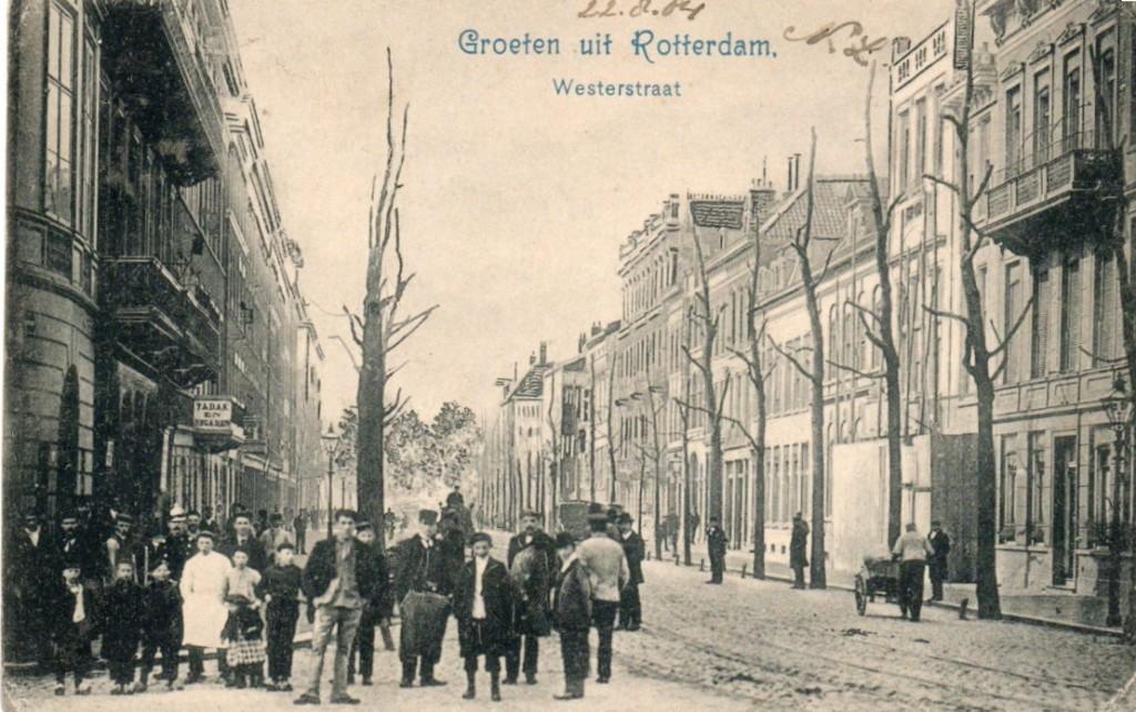 NS16 Rotterdam 1904 Westerstraat uitg. J.Vlieger nr. 161, Verzenden, Voor 1920, Gelopen, Zuid-Holland