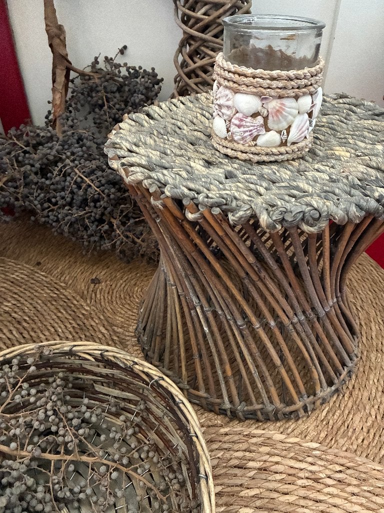 Waxinelichtje met schelpen, Ophalen, Zo goed als nieuw
