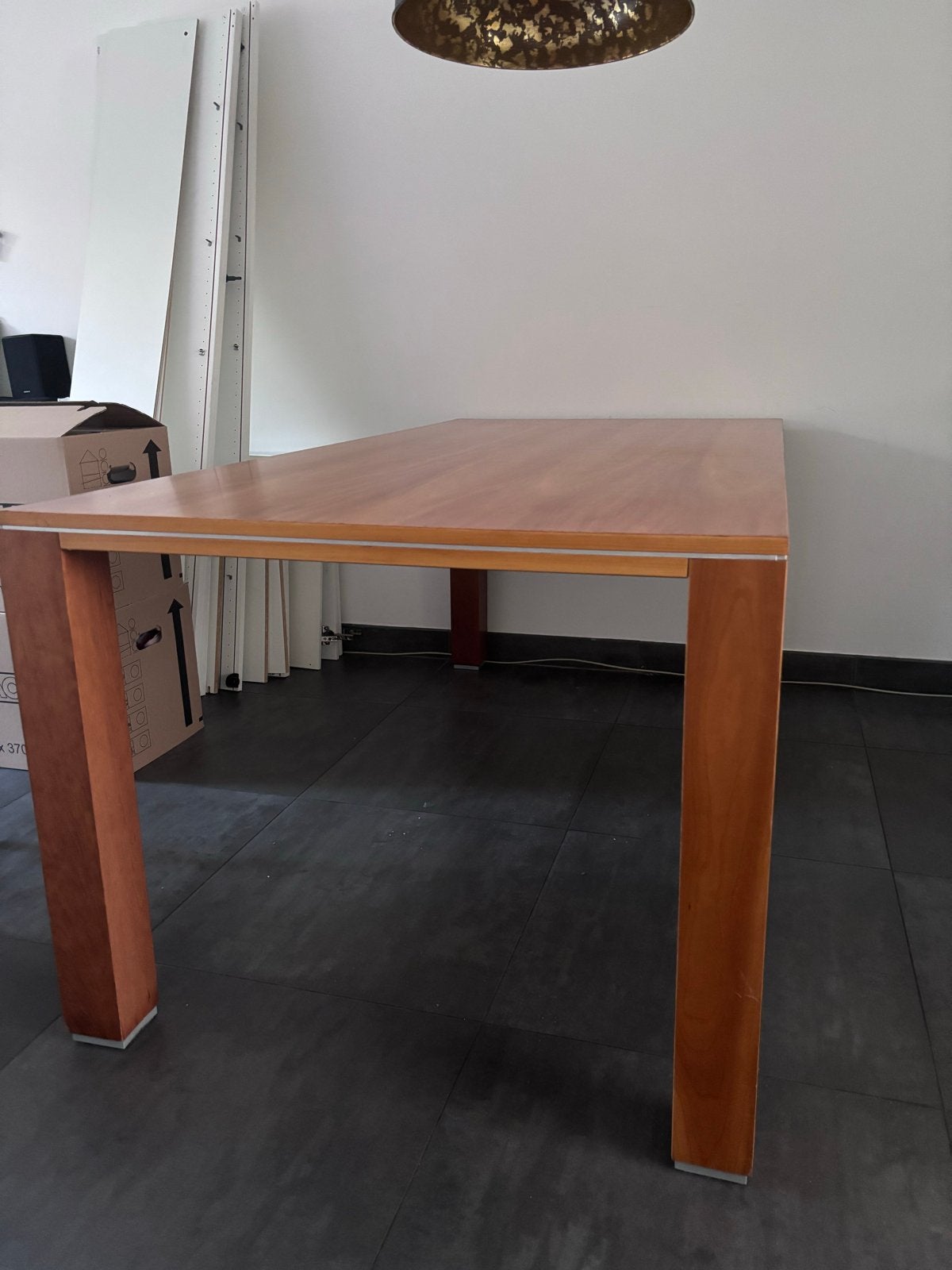 Eettafel Jan de Bouvrie 180x90 cm, Ophalen, Gebruikt, 50 tot 100 cm, 150 tot 200 cm