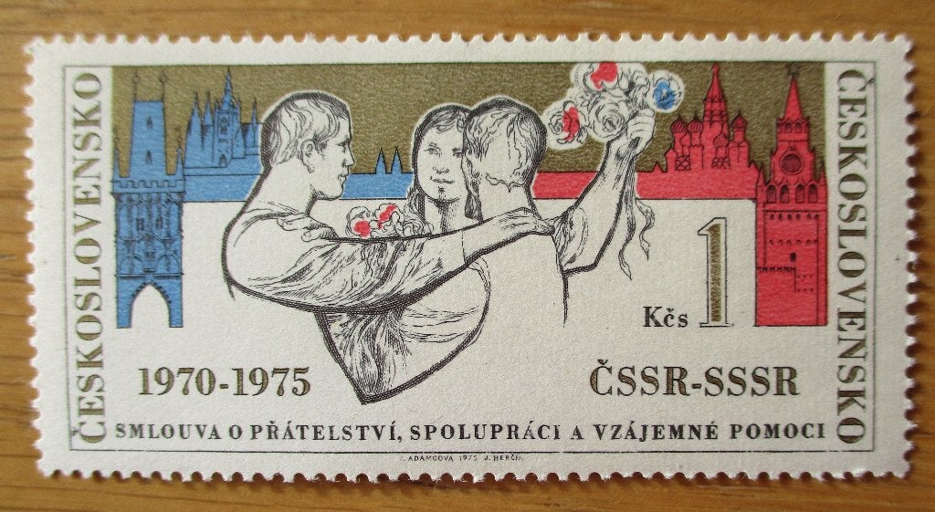 Tsjechoslowakije, 5 jaar Vriendschapsverdrag met USSR, 1975, Ophalen of Verzenden, Overige landen, Postfris