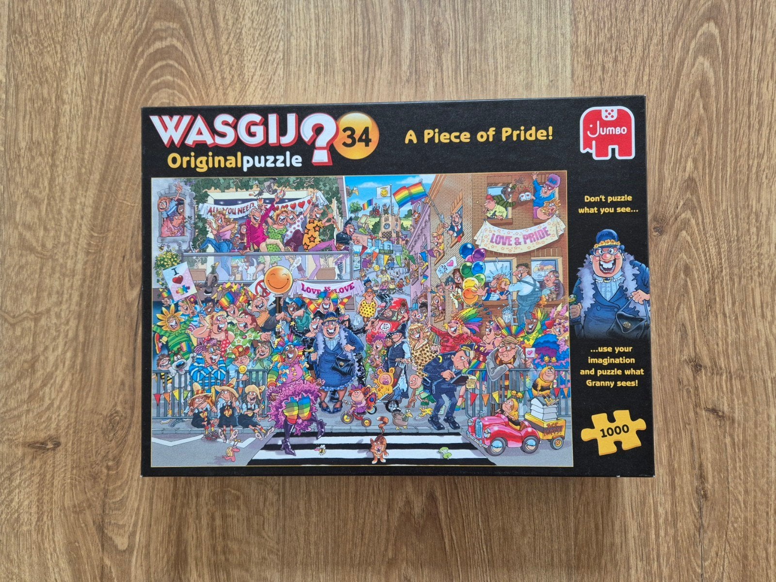 Wasgij Original 34 - A Piece of Pride! 1000 stukjes, Ophalen of Verzenden, 500 t/m 1500 stukjes, Gebruikt, Legpuzzel