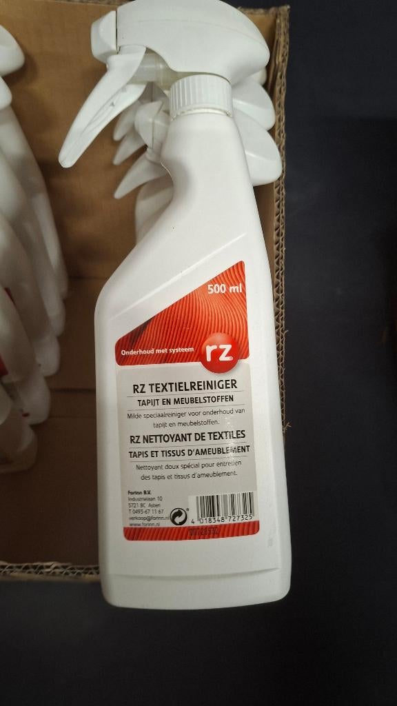 9x RZ Textiel reiniger 500ml NIEUW, ., Ophalen of Verzenden, ., Schoonmaakmiddel