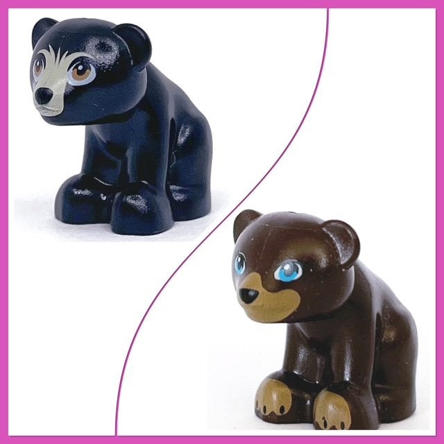 lego, dieren beertjes bruin (1) of zwart (6), Ophalen of Verzenden, Nieuw, Accessoire, Lego