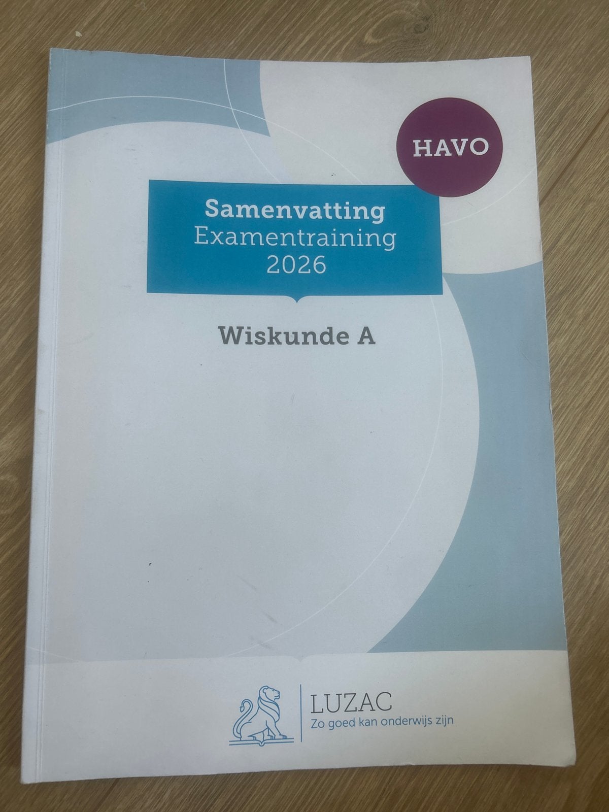Samenvatting Examentraining 2026 Wiskunde A HAVO Luzac, Ophalen of Verzenden, Zo goed als nieuw, HAVO, Wiskunde A