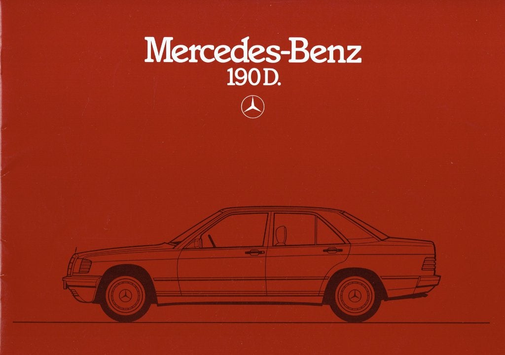 Folder Mercedes-Benz 190 D (W201 - Duitse uitgave - 1985), Verzenden, Gelezen, Mercedes