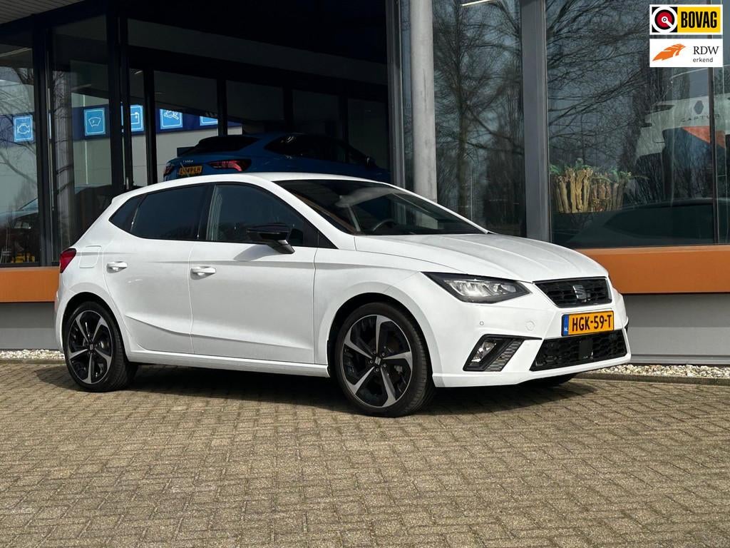 Seat Ibiza 1.0 Eco 115 PK TSI FR|DSG|Led|18 inch|Camera|Carp, Stof, Gebruikt, Zwart, USB