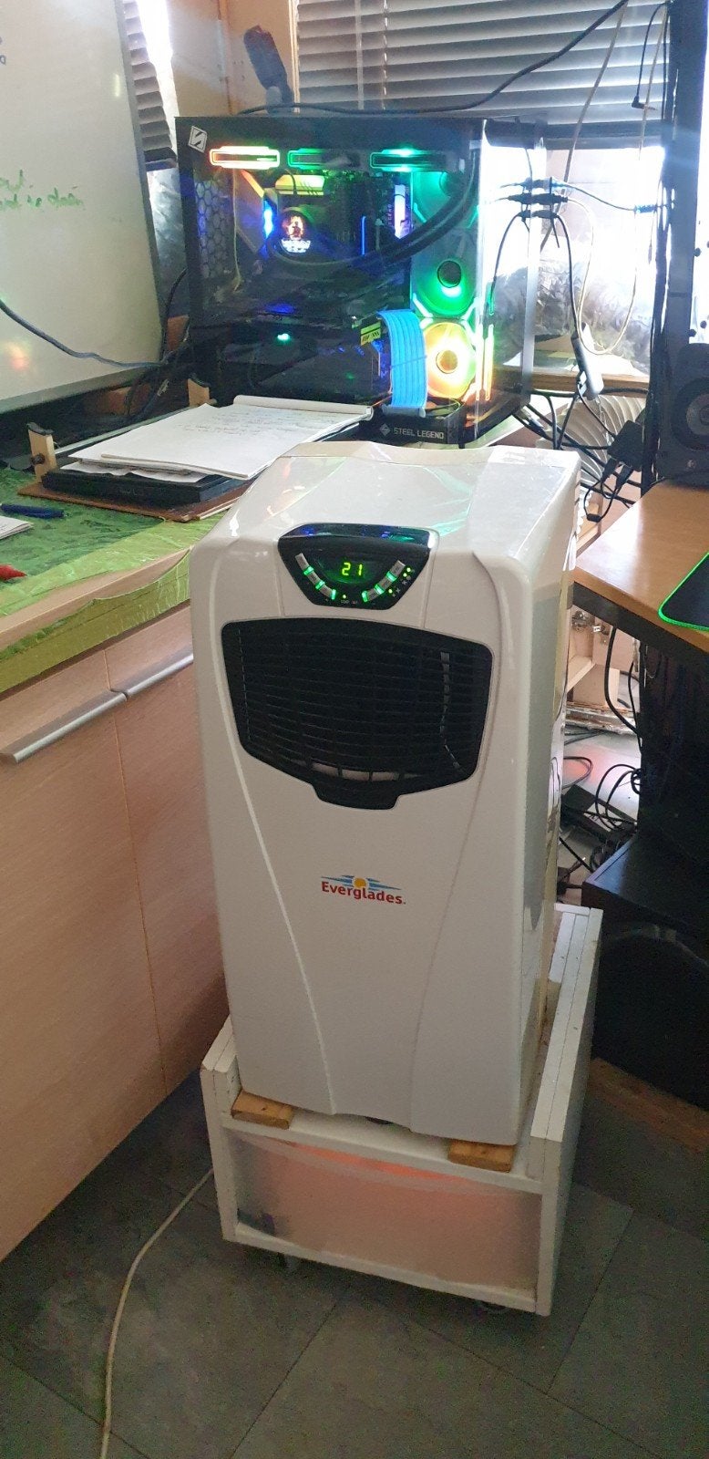Everglades Mobiele Airco EV9047 - Koelen en Ontvochtigen, Witgoed en Apparatuur, Airco's, Ophalen, Gebruikt, Minder dan 60 m³