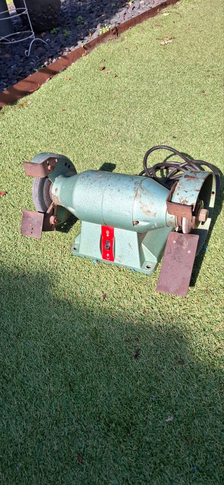 masco zware dubbele slijpmachine slijpsteen, Doe-het-zelf en Verbouw, Ophalen of Verzenden, Gebruikt, 700 tot 1000 watt, Werkbankslijpmachine