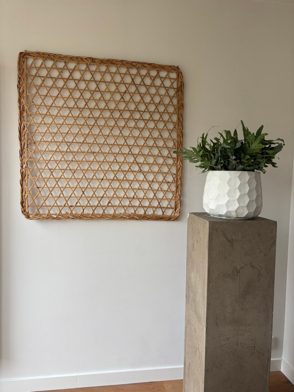 VT Wonen Muurdecoratie Bamboe Wandpaneel, Ophalen, Zo goed als nieuw, Wandbord of Wandpaneel, Met ophangsysteem