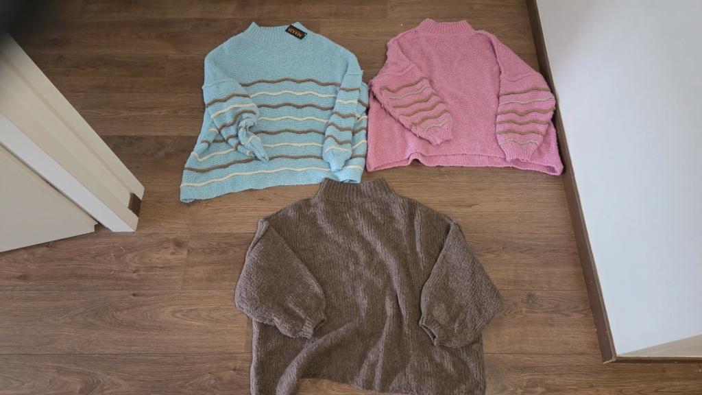 Oversized Wollen Truien Voor Dames - One size - 3 Stuks, Ophalen of Verzenden, Nieuw, Maat 42/44 (L), Overige kleuren
