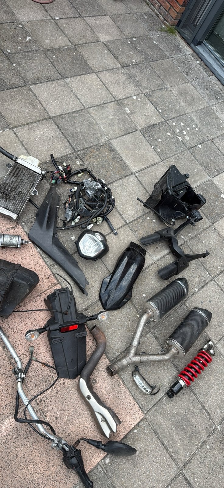 Yamaha xt660x onderdelen (yamaha mt 03 akra uitlaat), Motoren, Ophalen of Verzenden, Gebruikt