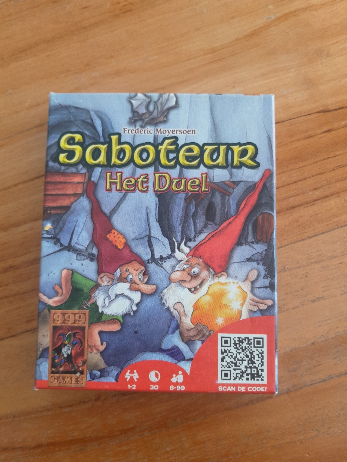 Saboteur: Het Duel - Compact kaartspel voor 1-2 spelers, Een of twee spelers, Ophalen of Verzenden, Zo goed als nieuw, 999 Games