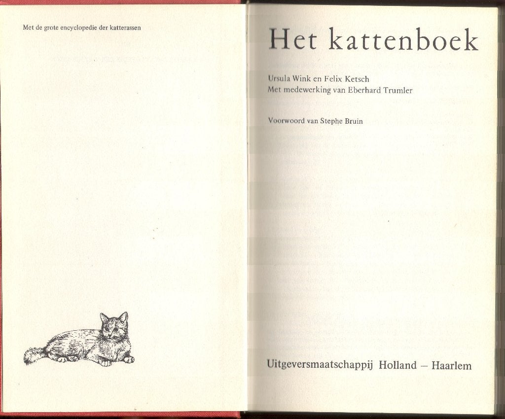 Het Kattenboek - Ursula Wink en Felix Ketsch, Boeken, Dieren en Huisdieren, Ophalen of Verzenden, Gelezen, Katten