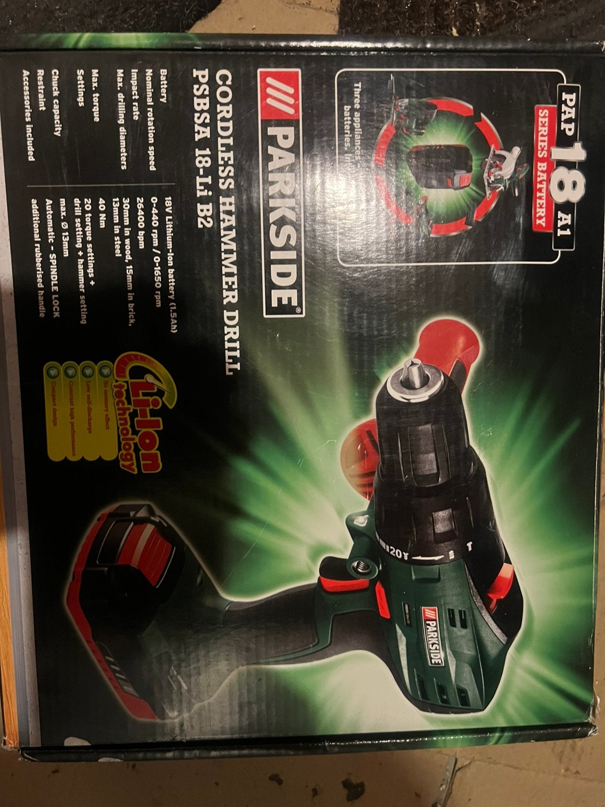 Accu boormachine, Doe-het-zelf en Verbouw, Gereedschap | Schuurmachines, Ophalen, Nieuw, Minder dan 600 watt, Vlakschuurmachine