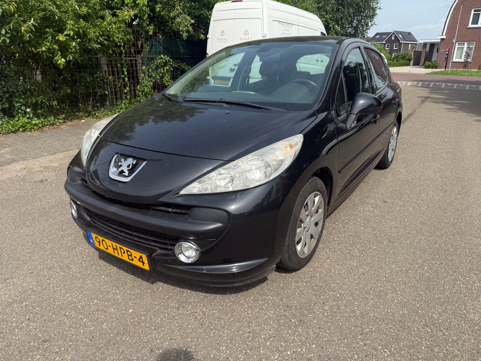 Peugeot 207 1.4 VTI 16V 5DRS 2009 Zwart veel onderhoud gehad, Voorwielaandrijving, Stof, 1145 kg, Zwart