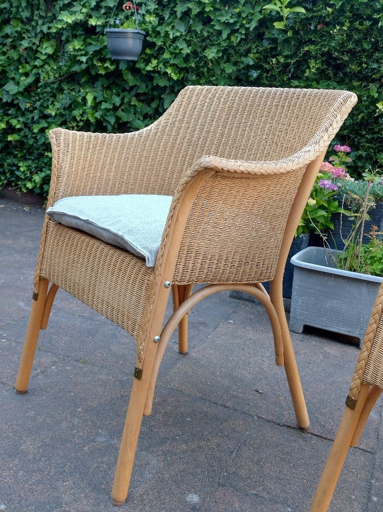 Lloyd Loom stoelen (4x), Ophalen, Overige materialen, Overige kleuren, Zo goed als nieuw