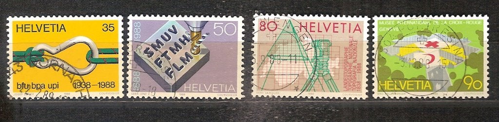 Zwitserland 1376-1379, Ophalen of Verzenden, BRD, Gestempeld