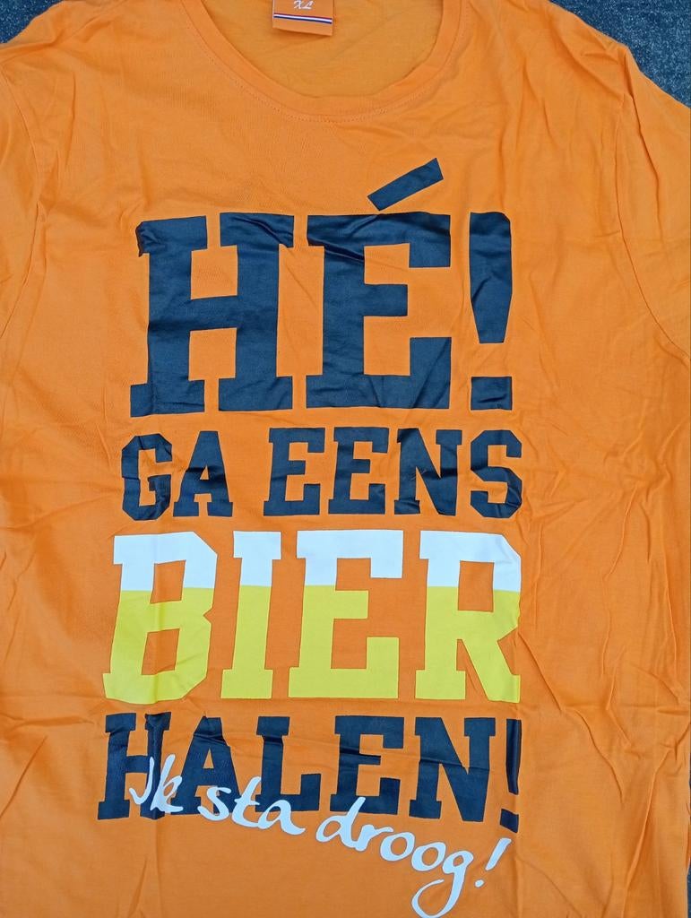 Nieuw Oranje T-shirt - Diverse Maten Beschikbaar, Ophalen of Verzenden, Nieuw, Overige maten, Oranje
