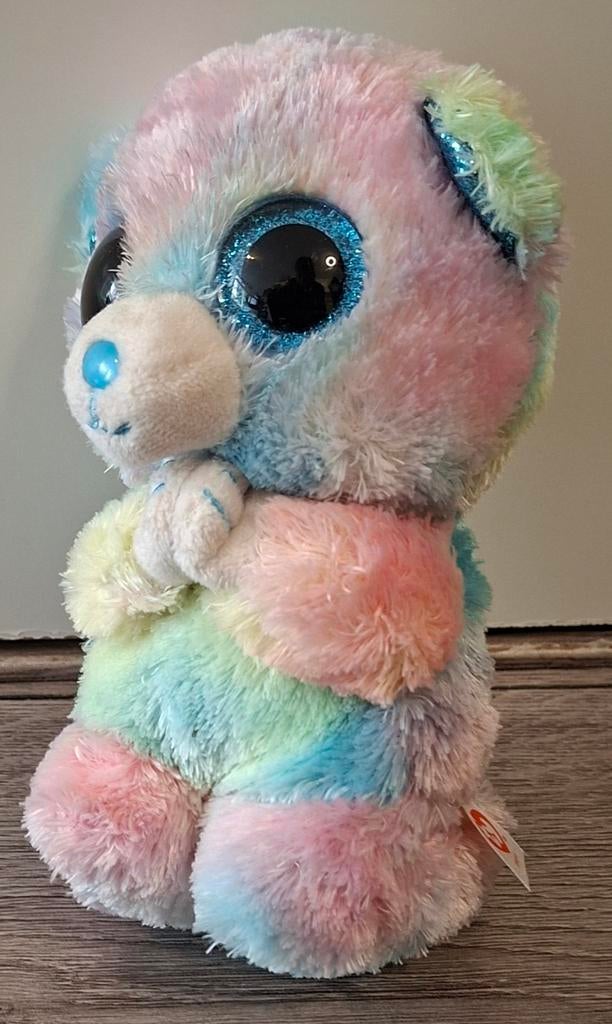 Ty beanie boo beertje Mopo 16 cm, Ophalen of Verzenden, Zo goed als nieuw, Beer