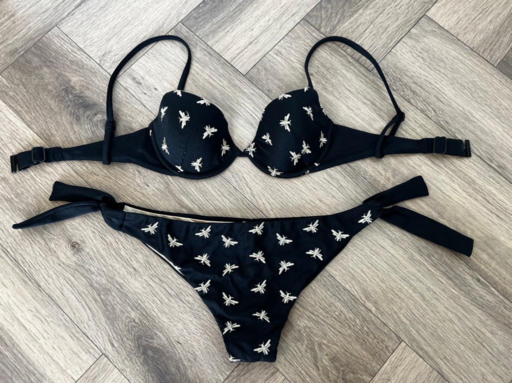 Calzedonia Cobey bikini zwart/goud maat S, Ophalen of Verzenden, Nieuw, Zwart, Bikini