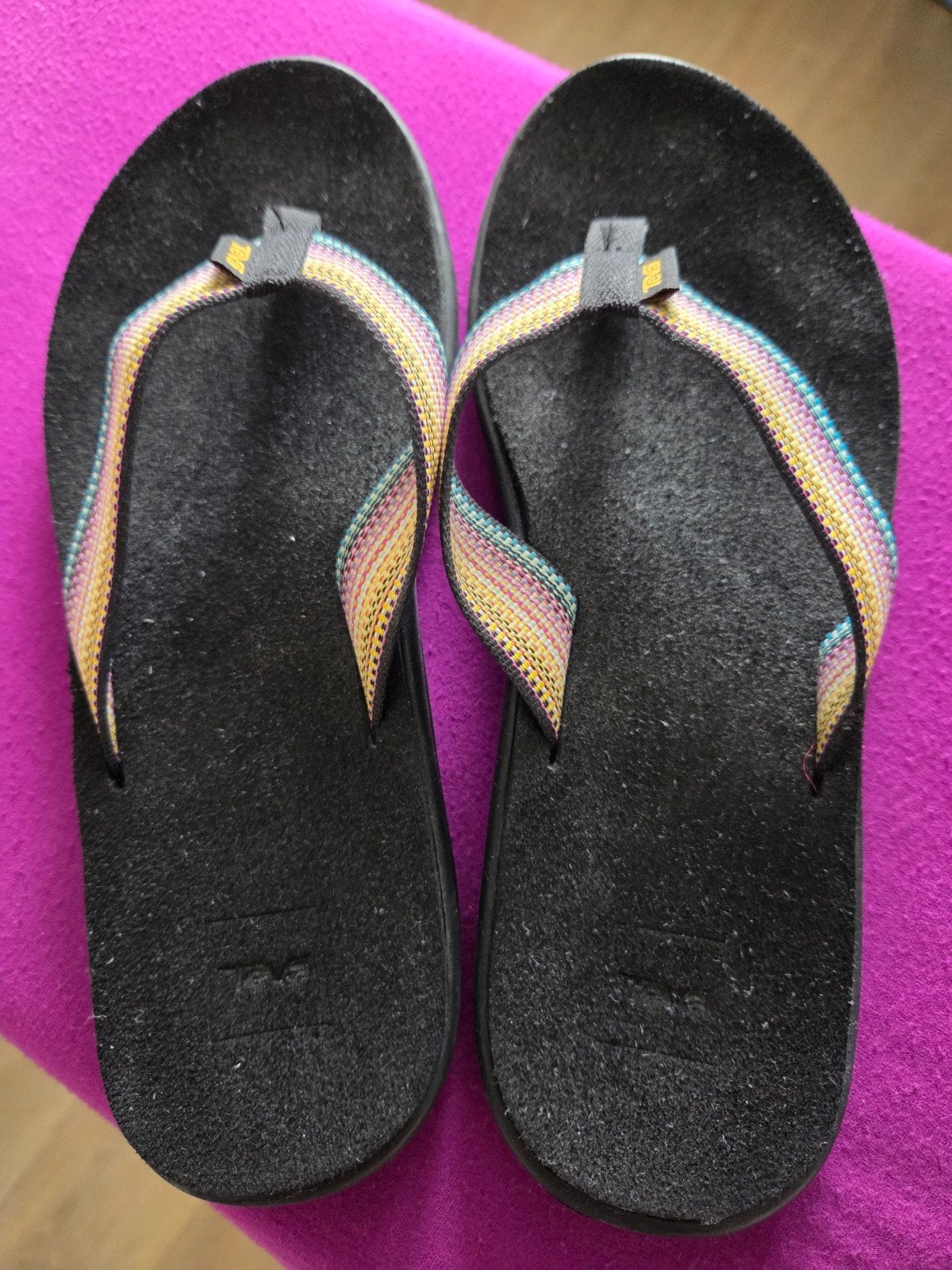 Teva slippers maat 41, Slippers, Zwart, Ophalen of Verzenden, Zo goed als nieuw