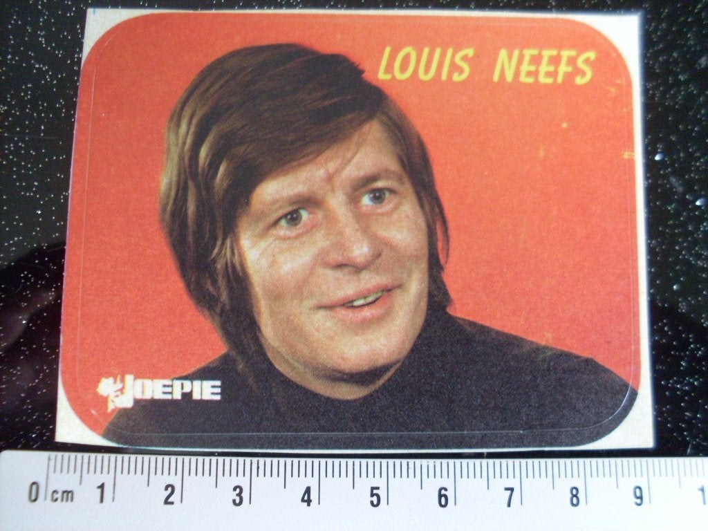 papieren sticker Louis Neefs Joepie logo, Verzenden, Zo goed als nieuw, Film, Tv of Omroep