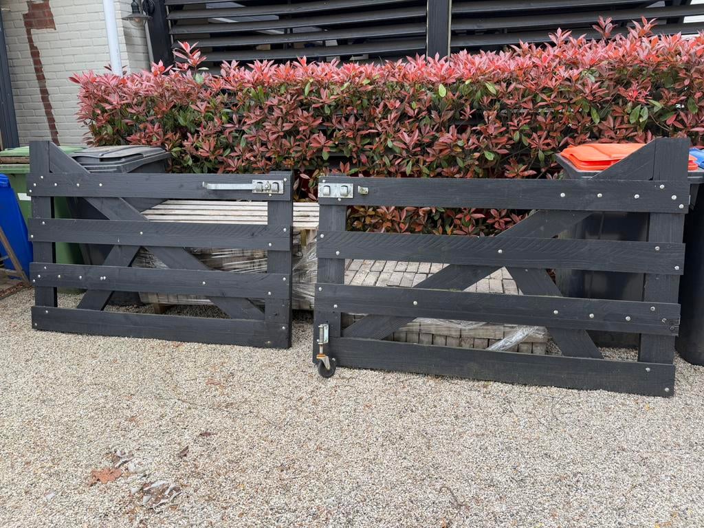 1x Douglas poort 3500mm breed zwaar en degelijk, Tuin en Terras, Ophalen, Met poort, Gebruikt, Overige typen