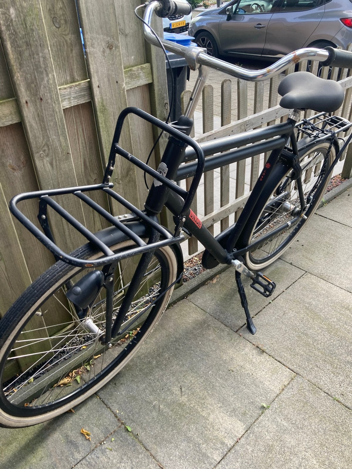 Union Transportfiets Zwart met Voordrager, Terugtraprem, Versnellingen, Ophalen, Overige merken