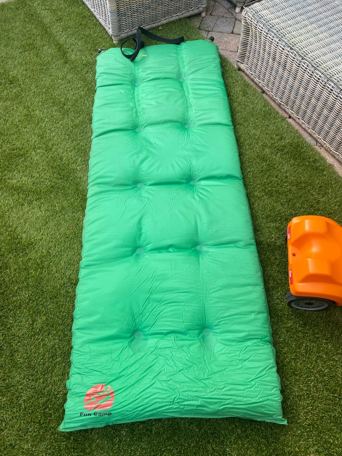 Slaapmat Fun Camp Groen, Ophalen of Verzenden, Gebruikt, 1-persoons