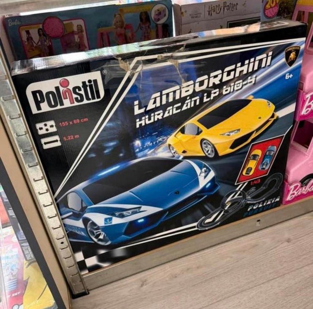 Polistil Lamborghini Huracan Elektrische Racebaan set NIEUW, Kinderen en Baby's, Speelgoed | Racebanen, Overige merken, Racebaan