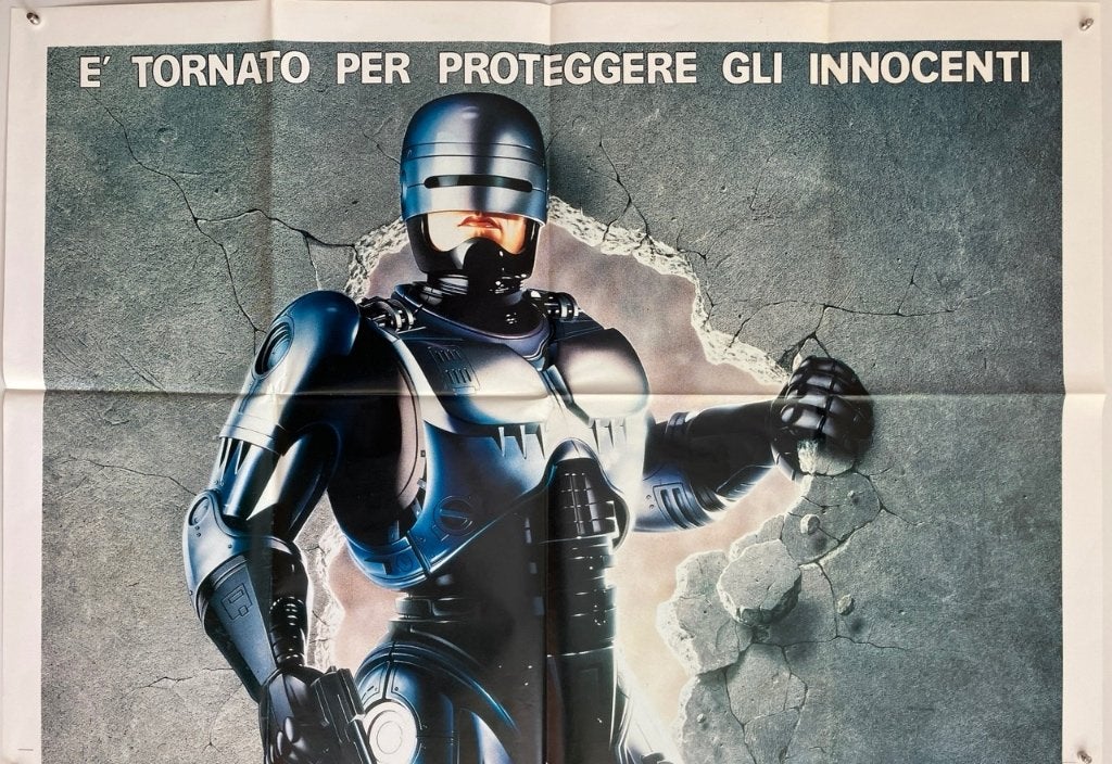 Robocop 2 (1990) - Originele filmposter, Ophalen of Verzenden, Gebruikt, A1 t/m A3, Film en Tv