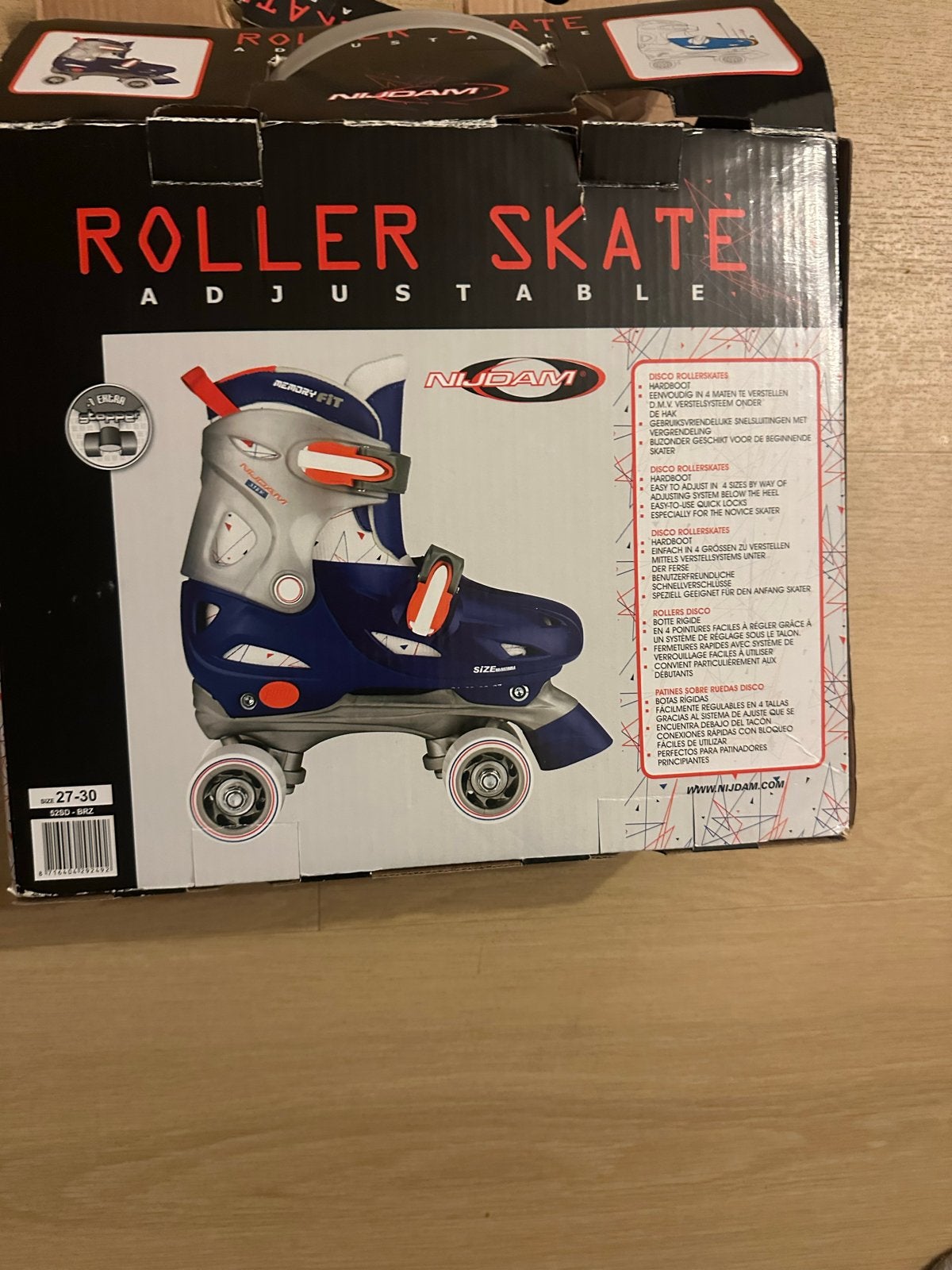 Nieuwe verstelbare Nudam rolschaatsen maat 27-30, Kinderen en Baby's, Ophalen of Verzenden, Verstelbaar, Nieuw, Kinderen