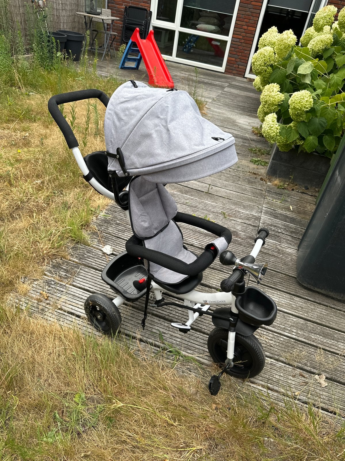 Nieuwe Viking Choice Kinderfiets/driewieler met duwstang, Fietsen en Brommers, Ophalen, Nieuw, Terugtraprem, Minder dan 16 inch