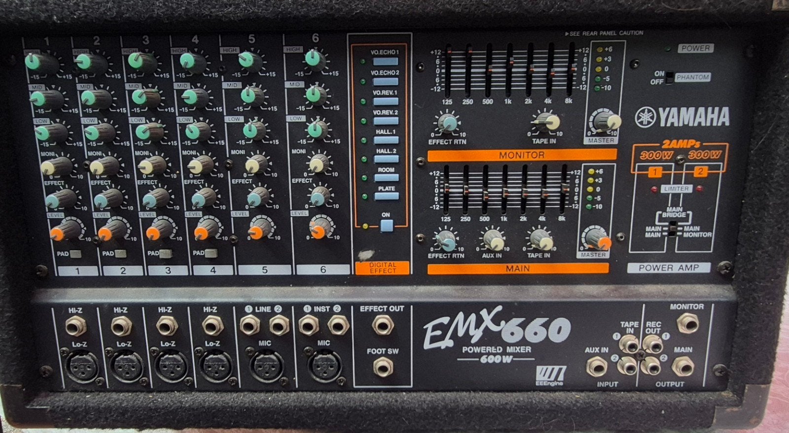 Geluidsset P.A. Yamaha EMX 660 + 2 Celestion speakers, Ophalen, 500 tot 1000 watt