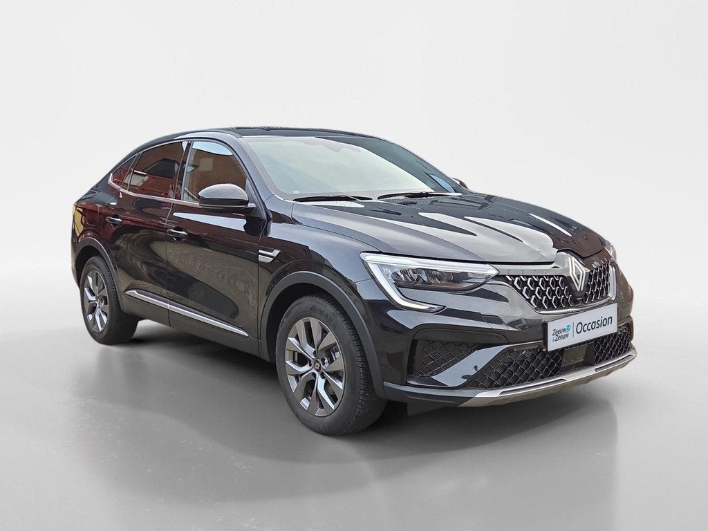Renault Arkana 1.6 E-Tech full hybrid 145 techno | Automaat, Auto's, Renault, Gebruikt, Euro 6, Leder en Stof, Zwart