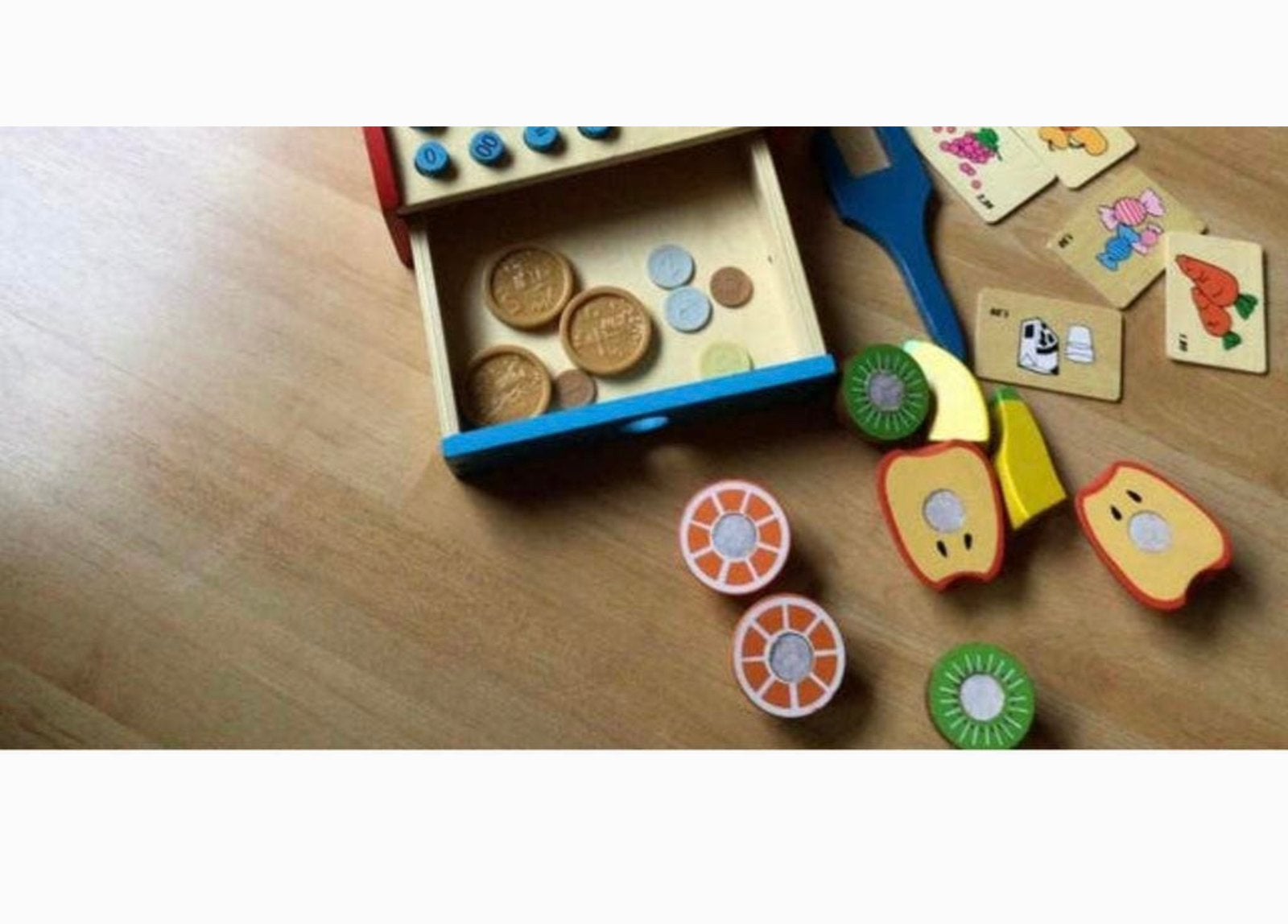 HOUTEN KINDER KASSA 🌺 MET LEUKE ACCESSOIRESSEN, Kinderen en Baby's, Speelgoed | Houten speelgoed, Ophalen of Verzenden