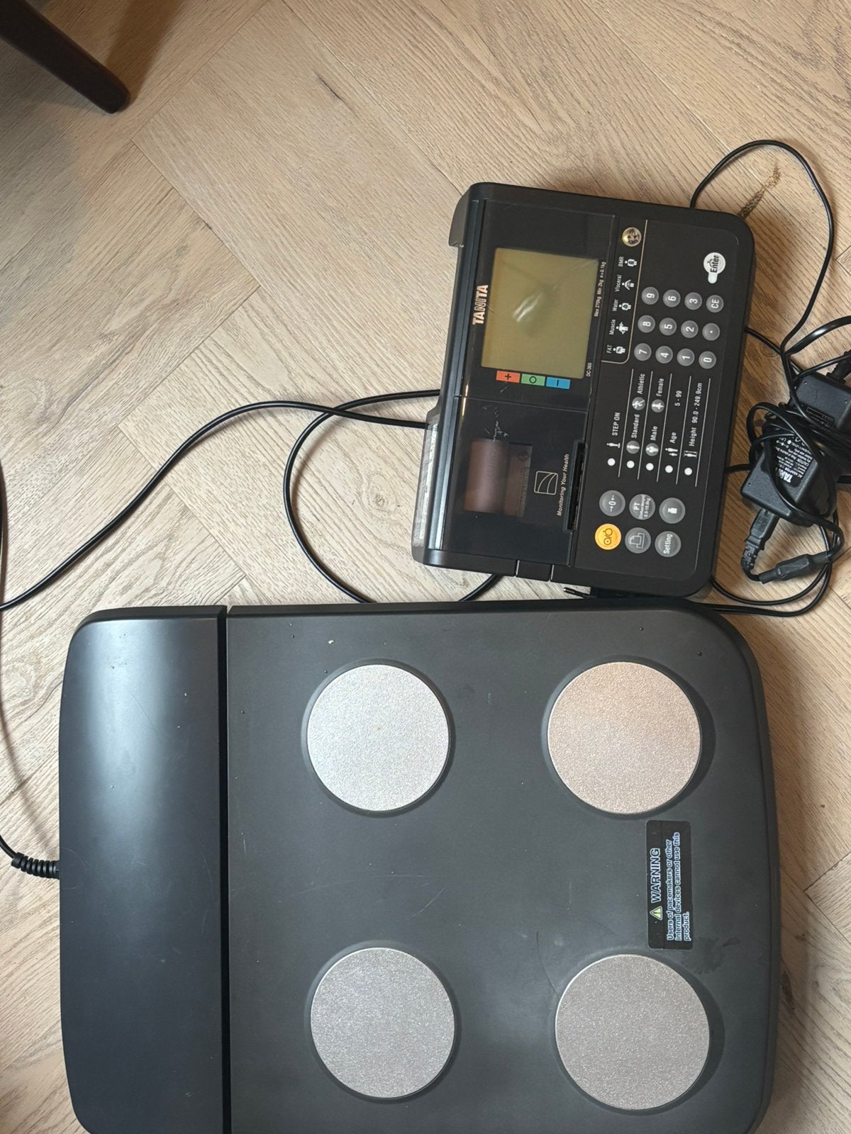 Tanita DC-430MA S lichaamsanalyse weegschaal met printer, Ophalen of Verzenden, Zo goed als nieuw, Overige typen