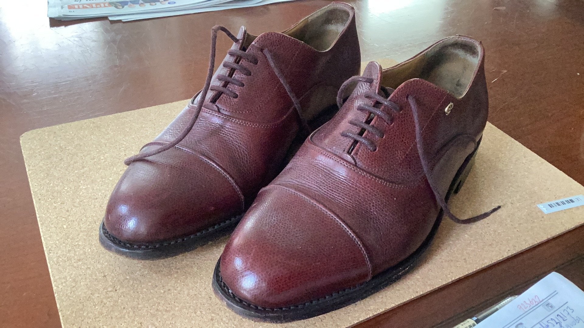 Greve Brogues heren maat 7 1/2 bordeaux, Kleding | Heren, Ophalen of Verzenden, Zo goed als nieuw, Overige kleuren
