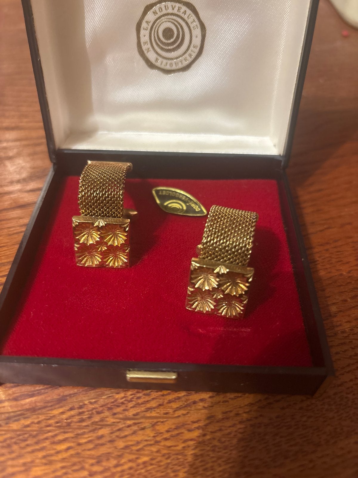 Vintage Gouden Manchetknopen - Verguld, Sieraden, Tassen en Uiterlijk, Manchetknopen, Zo goed als nieuw, Overige materialen, Verguld
