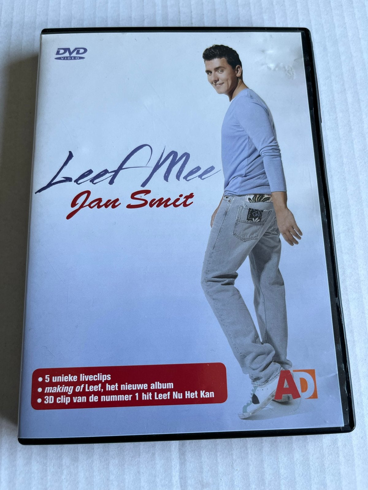 Jan Smit - Leef Mee DVD (Concerttour 2010), Alle leeftijden, Nederlands, Concert, Gebruikt