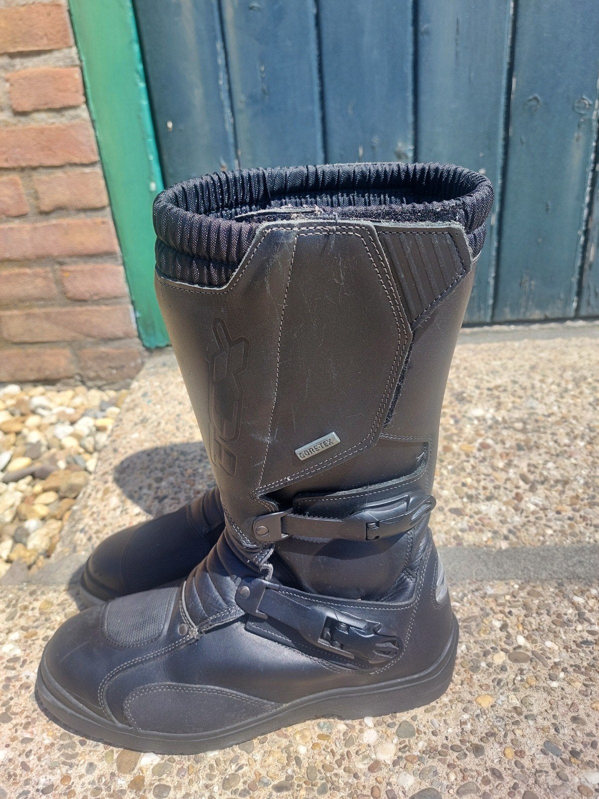 Zwarte Gore-Tex motorlaarzen, maat 44, Ophalen of Verzenden, Tweedehands, Laarzen