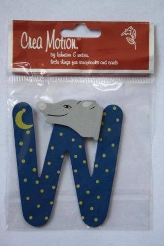 Crea Motion letter W hoog 7,5 cm, Hobby en Vrije tijd, Ophalen of Verzenden, Nieuw, Versiering of Embellishment, Overige merken