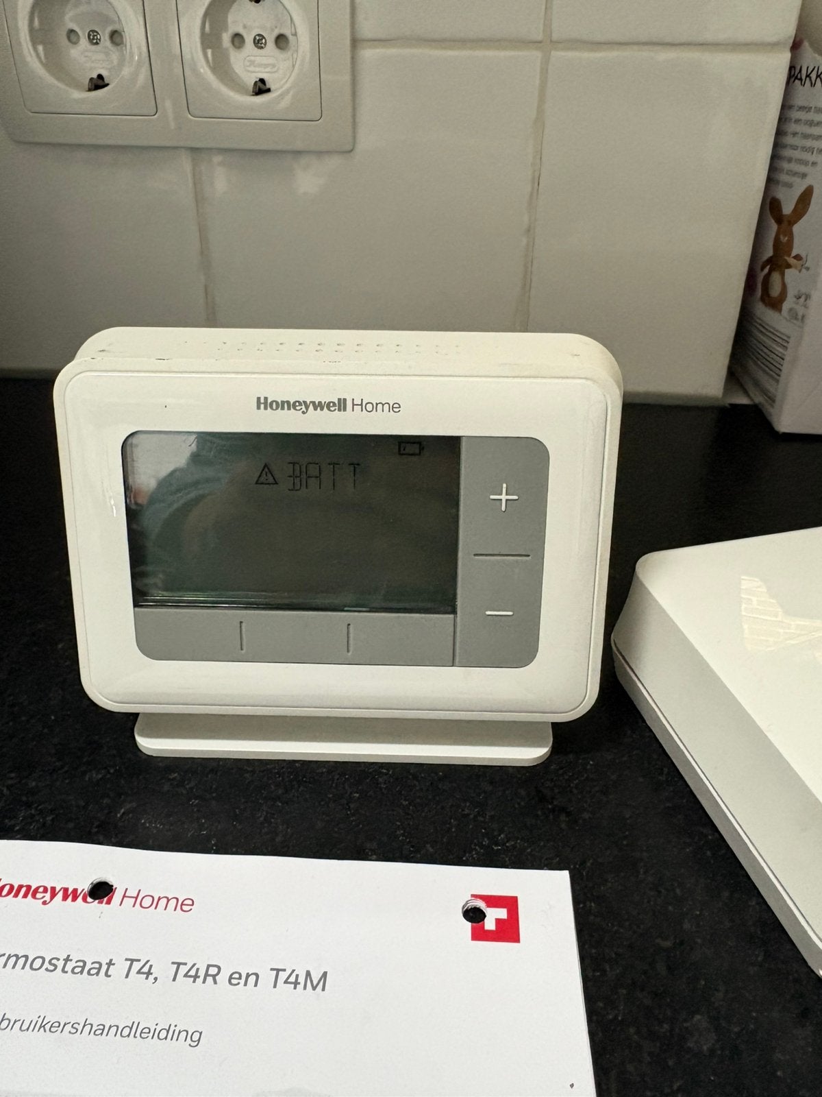Witte Honeywell Thermostaat T4R draadloos, Ophalen of Verzenden, Zo goed als nieuw