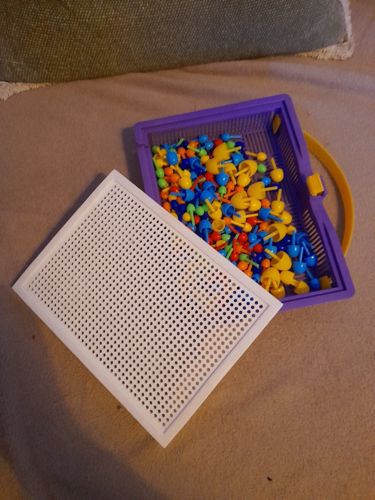 Insteek mozaïek bord met pinnetjes, Ophalen, Gebruikt, Overige typen