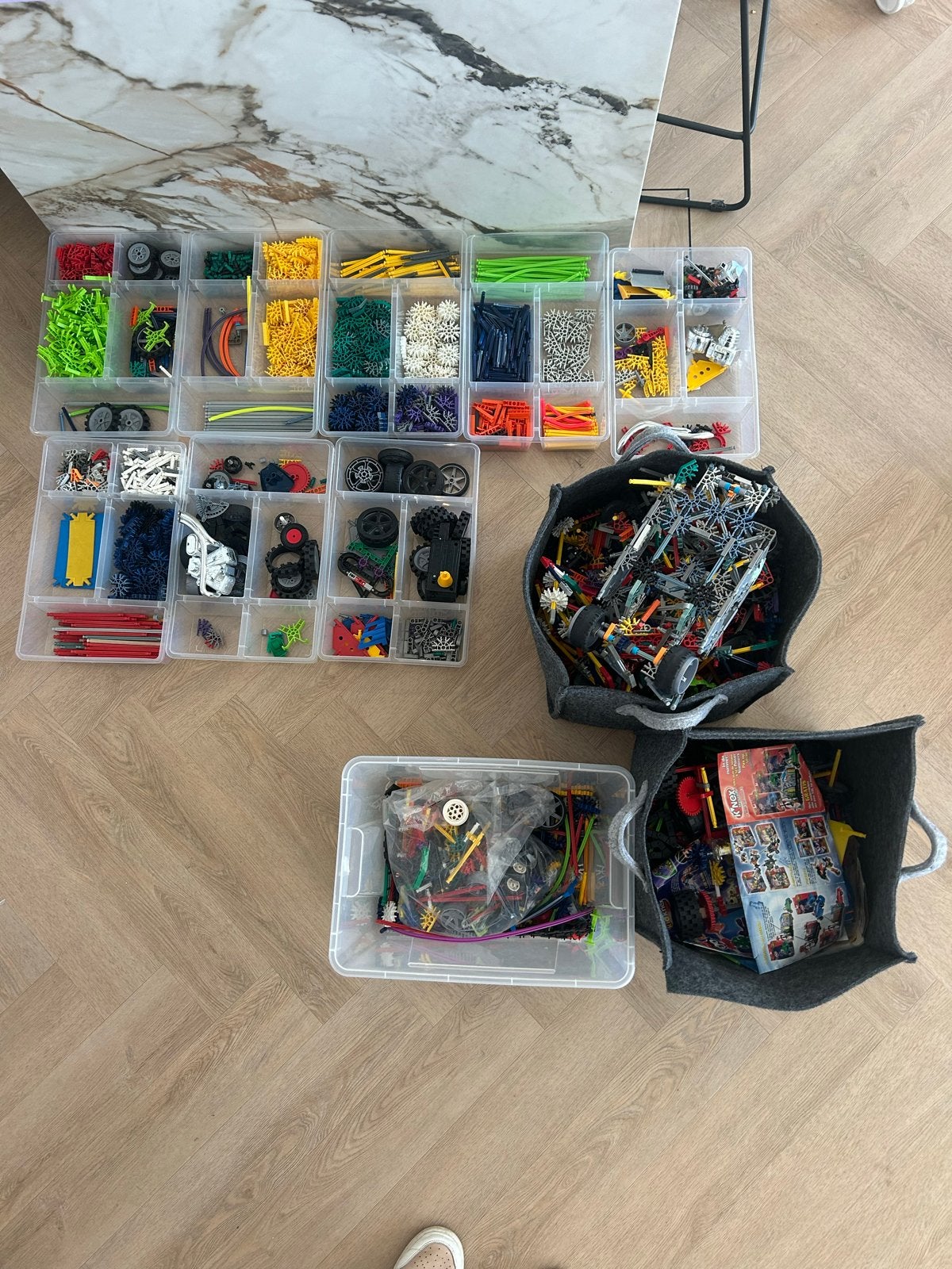 Grote K'nex collectie met diverse onderdelen en motoren, Ophalen, Zo goed als nieuw, K'nex