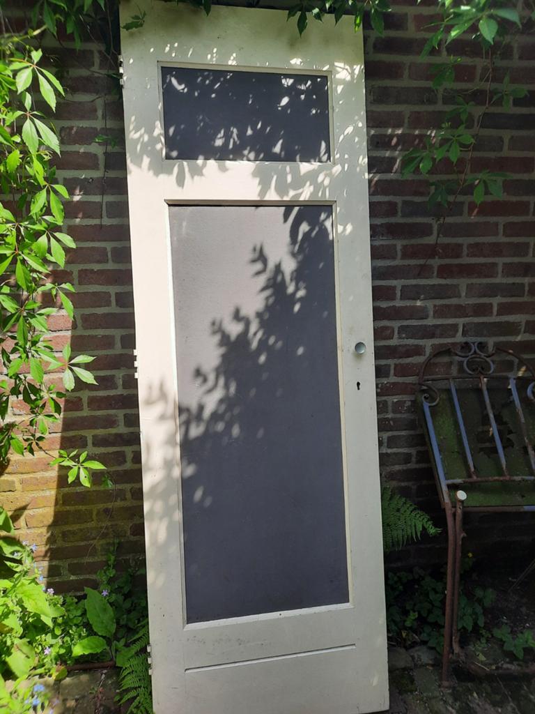 Oud paneeldeurtje 2.01cm   76.5cm, Ophalen of Verzenden, Binnendeur, Minder dan 200 cm