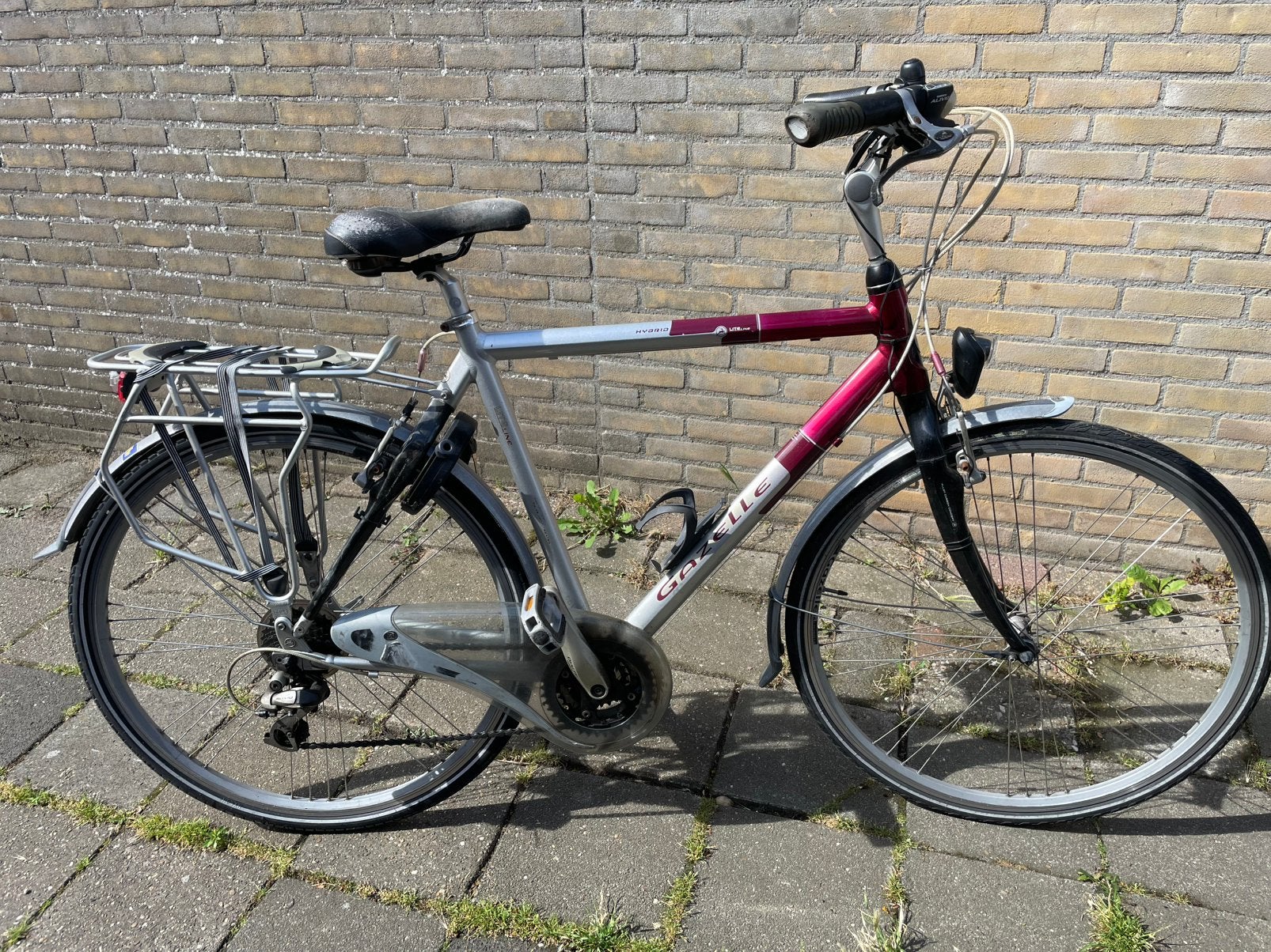 Gazelle Lite Line Hybride 57 cm herenfiets, Ophalen, Minder dan 10 versnellingen, Zo goed als nieuw, 57 tot 61 cm