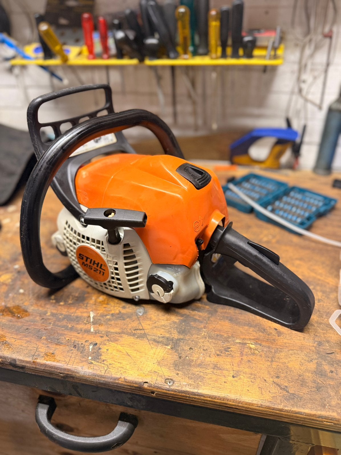 Stihl MS 211, Minder dan 3 m³, Ophalen
