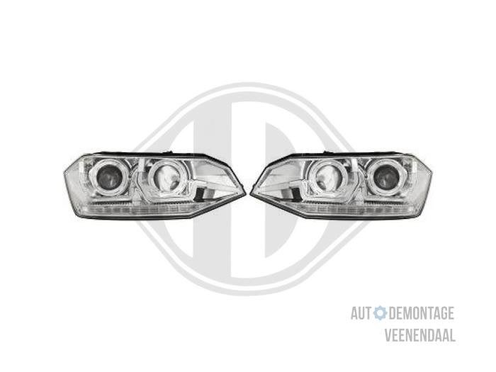 Koplampset links + rechts van een Volkswagen Polo, Auto-onderdelen, -, -, Nieuw, Ophalen of Verzenden